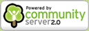 "Powered by Community Server 2.0" logo